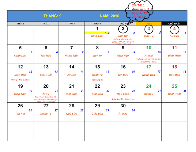 le 2/9 duoc nghi may ngay